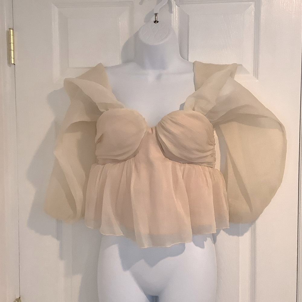 HOUSE OF HARLOW 1960 Shimmery Top